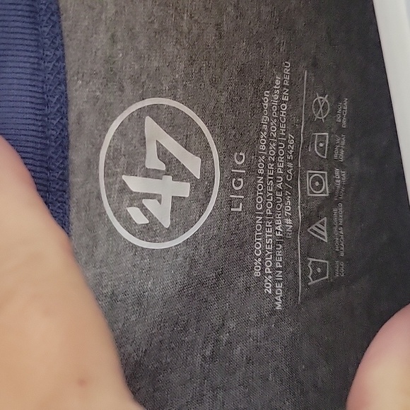 Made by 47 CHICAGO CUBS Women's 3/4 Sleeve Shirt Size Large Gray and Blue - Picture 3 of 6